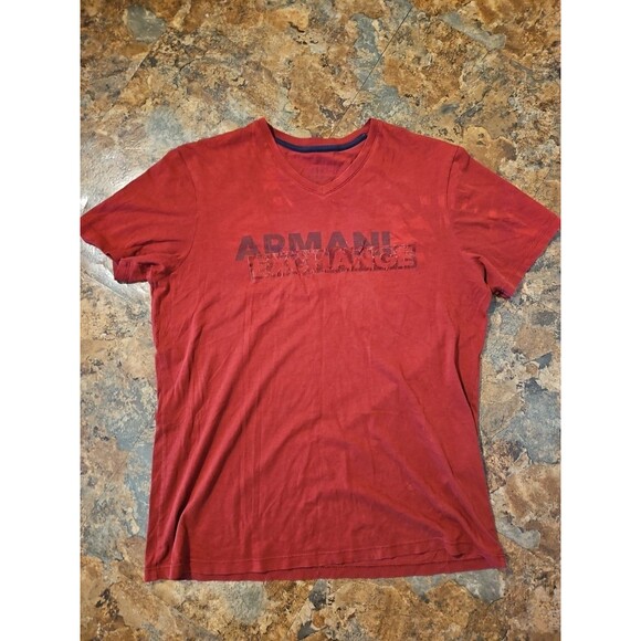 Armani exchange t-shirt  women short sleeves Spell Out Size Small Discolor (A99) - Picture 1 of 7